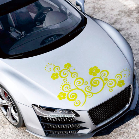 D-908 Sommerblumen-Totem PVC Autoaufkleber Motorhaube, D-908