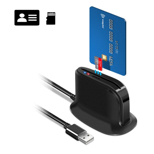 Lecteur de cartes à puce USB 2.0 Rocketek SCR812 (IC ID, CAC, TF)