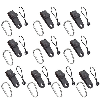 Outdoor Camping Windproof Canopy Fixed Tent Clip Rope Buckle Quick Hanging Set, 10 Clips+10 Ropes, 10 Clips+10 Black Ropes, 10 Clips+10 Black Ropes+10 Silver Buckles, 10 Clips+10 Elastic Ropes+10 Black Buckles                                           ...