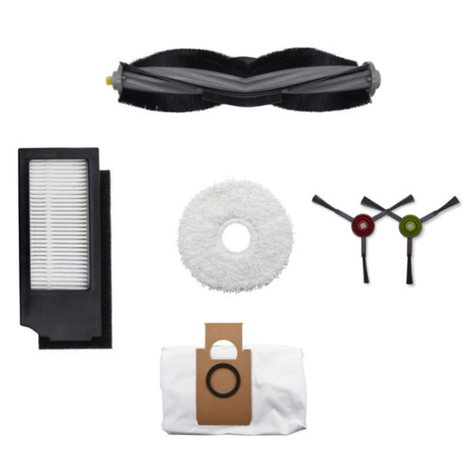 Set de cepillo principal + filtro + mopa + bolsa para polvo + cepillo lateral para ECOVACS X1