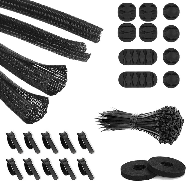 Desktop Data Cable Organizer Storage Winder Combination Set, 119 In 1, Zipper:126 In 1, Network Pipe:126 In 1