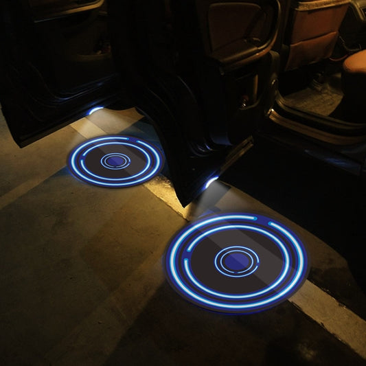 LED Infrared Induction Car Door Welcome Light Night Projection Ambient Light, Energy Circle (Blue), Energy Circle (White), Energy Circle (Yellow), Cat Claw (Yellow), Radish (Yellow), Drink (Yellow), Drink (Purple), Honor (Yellow), Honor (Purple)�������...