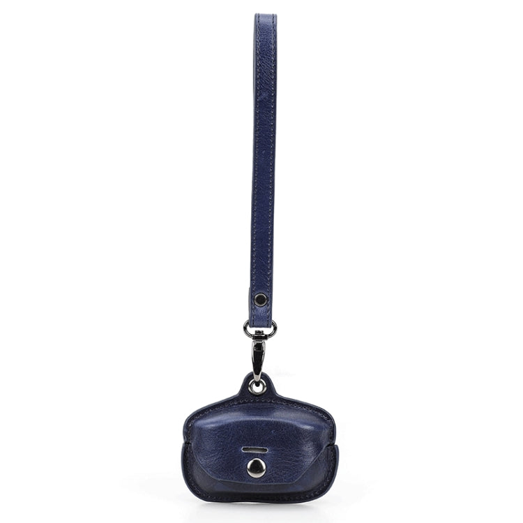 Crazy Horse Leather Wireless Bluetooth Earphone Cover For Sony WF-1000XM4, Brown, Coffee, Blue, Green, Red, Black