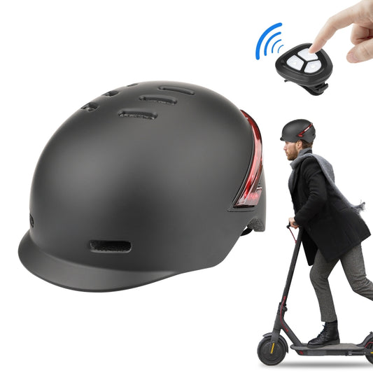 Casque de vélo ultra-léger avec feu d'avertissement et télécommande, casque de vélo (noir), casque de vélo (blanc)