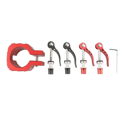 Folding Clamp For ZERO 8X 10X 11X SPEEDUAL Dualtron DT3 Thunder Electric Scooter, Without Pad Red, With Pad Red, Without Pad  Black, With Pad Black