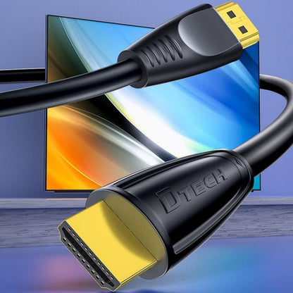 DTECH HDMI 2.0 HD Connection Cable 4K 60Hz Computer TV Connection Cable, 0.75m, 1m, 2m, 1.5m, 3m, 8m, 10m, 15m, 20m
