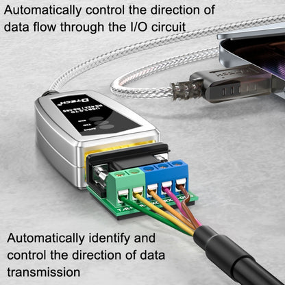 DTECH DT-5119 0.5m USB To RS485/422 Industrial Converter Serial Line Communication Adapter, DT-5119 0.5m