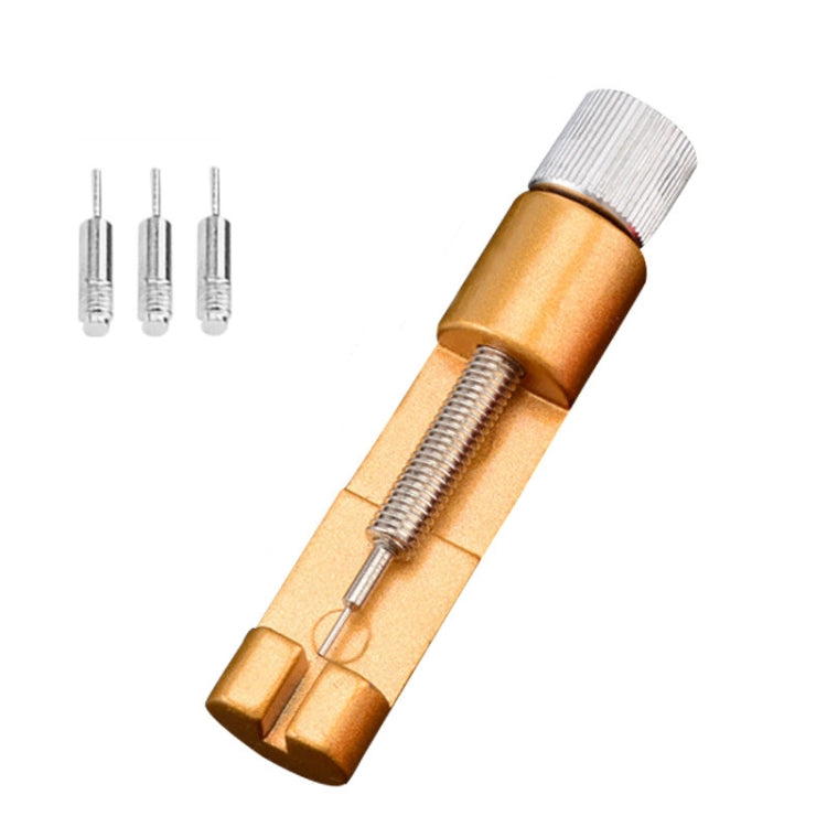 Adjustable Watch Strip Removal Metal Strap Bracelet Link Pin Repair Tool, Golden, Black