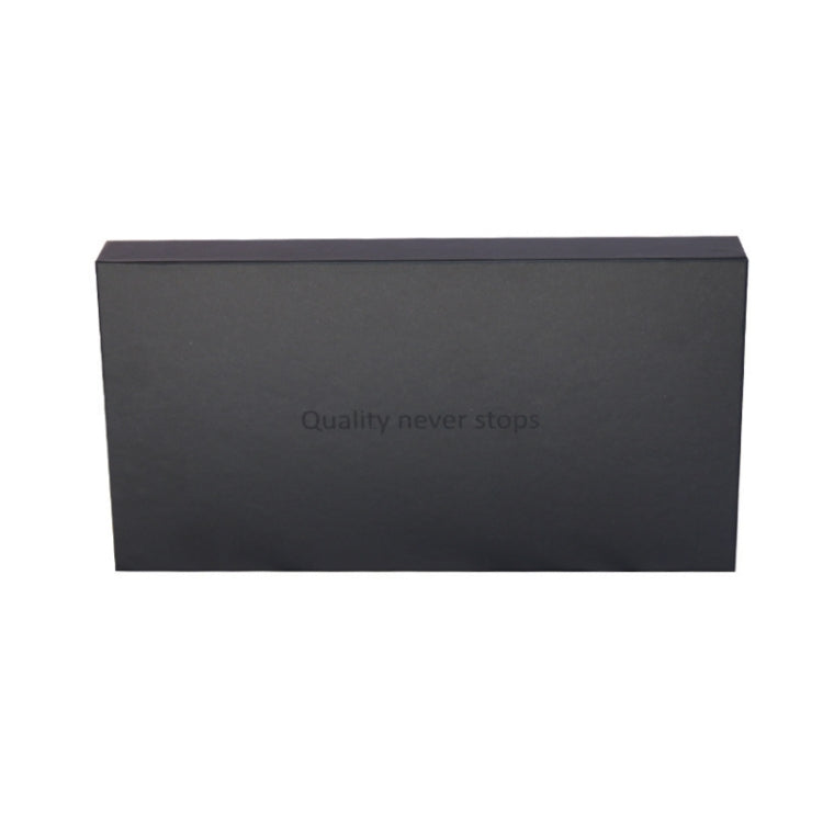 10 PCS Solid Color Phone Case/Tempered Film/Support Frame Box, All Black