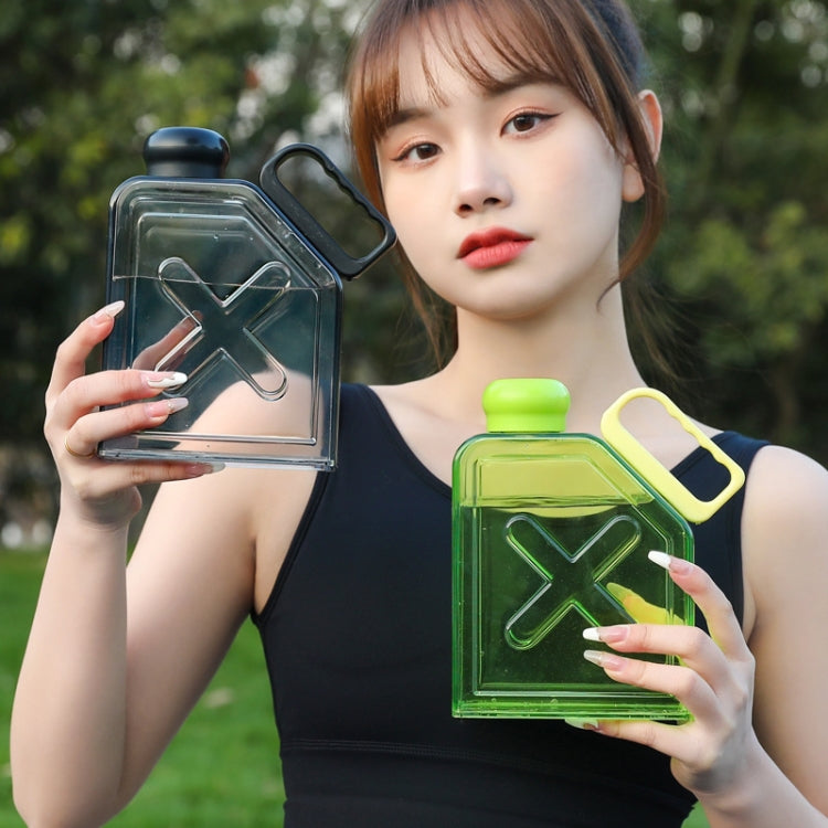 Quadratische Fitness-Sport-Wasserflasche mit großem Fassungsvermögen und Griff, quadratisch rot, quadratisch lila, quadratisch blau, quadratisch schwarz