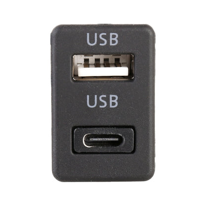 Car Universal Modification Type-C+USB Interface Charging Use Seat, Type-C+USB