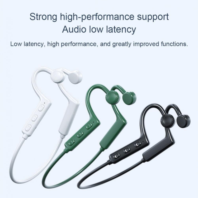 KS-19 Bluetooth Headset Sound Conducting Hanging Neck Business Headphones, KS-19 Black