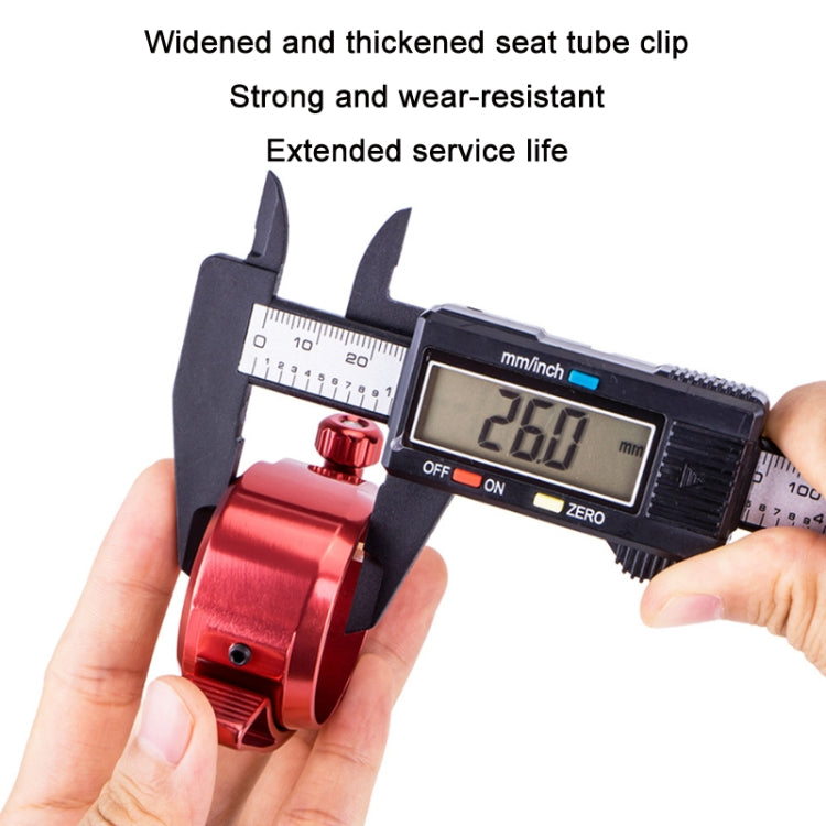 ZTTO Folding Bicycle Seatpost Clamp Retrofit Accessories, 39.8mm (Red)