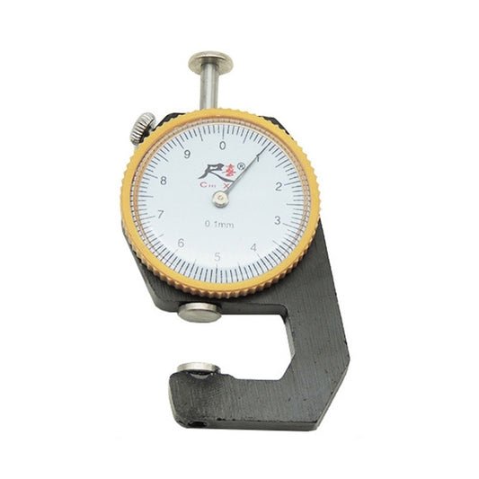 مقياس سمك الورق اليدوي من تشيكسي، رأس مسطح عادي (0-10 مم)، رأس مدبب متوسط ​​المدى (0-10 مم)، رأس مسطح متوسط ​​المدى (0-10 مم)، رأس منحني متوسط ​​المدى (0-10 مم).