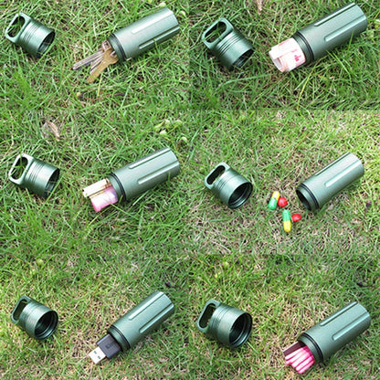 Boîte étanche EDC entièrement scellée en alliage d'aluminium Équipement de survie en plein air