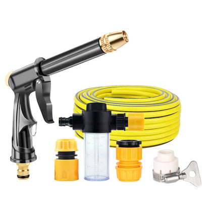 High Pressure Car Wash Hose Telescopic Watering Sprinkler, Style:, H2+3 Connector+5m Tube, H2+3 Connector+10m Tube, H2+3 Connector+10m Tube+Foam Pot, H2+3 Connector+15m Tube, H2+3 Connector+15m Tube+Foam Pot, H2+3 Connector+20m Tube                    ...