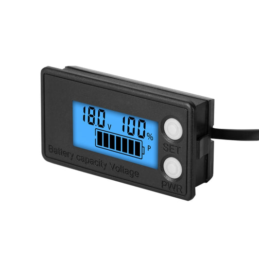 Waterdichte LCD-tweedraads loodzuurlithium-accu met digitaal display, spanningsmeter, 8-100 V (wit), 8-100 V (blauw), 8-72 V (wit), 8-72 V (blauw)