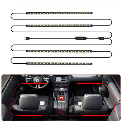 SKS-JZ-10 Symphony Car USB Foot Atmosphere Light, SKS-JZ-10