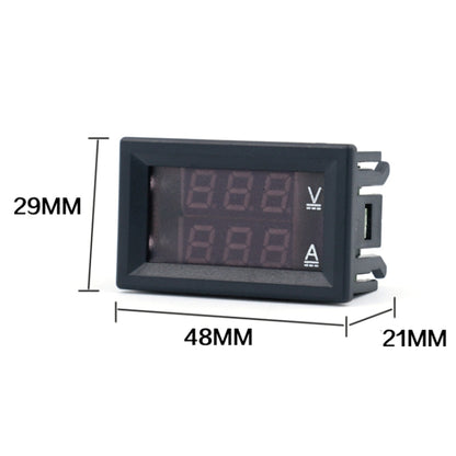 Dual-Display Voltage Current Meter Digital DC Voltage Meter, 10A (Red), 10A (Red Blue), 50A (Red), 50A (Red Blue)