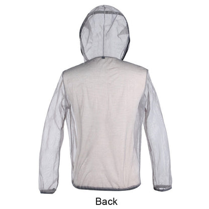 Veste d'expédition "Jungle" respirante et anti-insectes avec capuche et maille anti-morsure, Tailles L, XL, XXL
