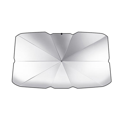 Car Windshield Telescopic Folding Thermal Insulation Parasol, Large, Large+2 PCS Side Sun Block, Small, Open Style Large, Open Style Small, Silver Coated Large, Silver Coated Small