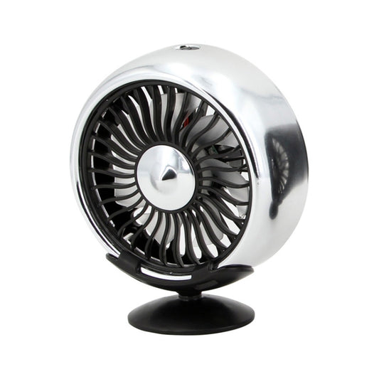 Ventilateur de tableau de bord multifonction USB F102 avec lumières colorées, noir, argent