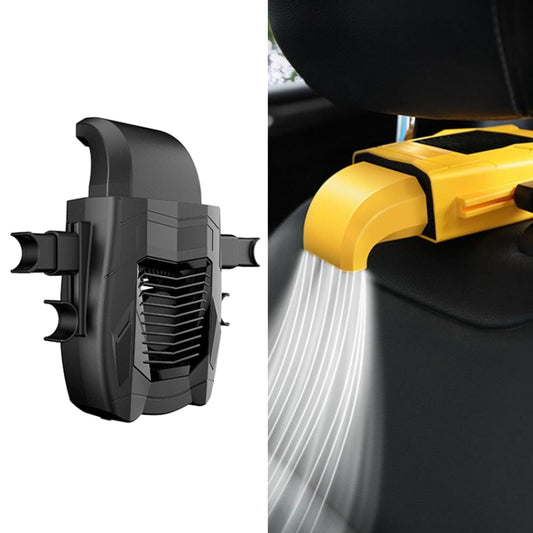 Ventilateur USB multifonctionnel pour dossier de siège de voiture F415, noir, jaune