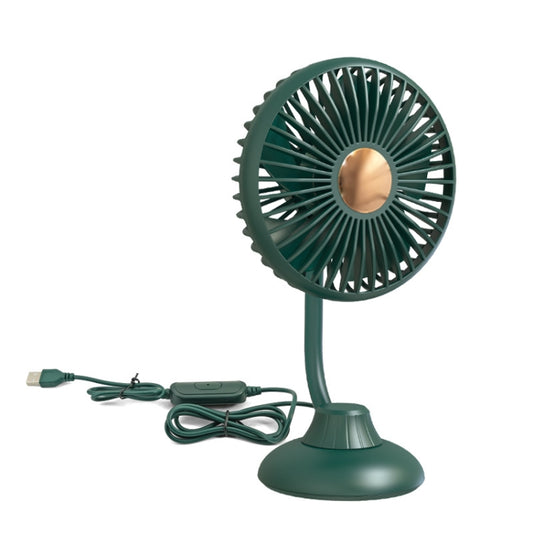 Mini ventilateur de tuyau F502 Petit ventilateur USB de voiture, Vert, Noir