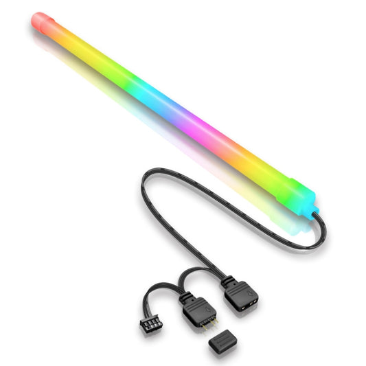 Bande lumineuse LED décorative en silicone ARGB pour boîtier d'ordinateur, Y360 Ronde