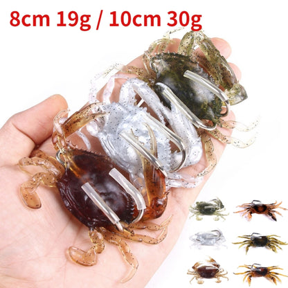 3 PIÈCES HENGJIA SO068 Leurre de pêche sur glace anti-accrochage, hameçon crabe submergé, 8cm 19g 1, 8cm 19g 2, 8cm 19g 3, 10cm 30g Orange, 10cm 30g Vert, 10cm 30g Gris