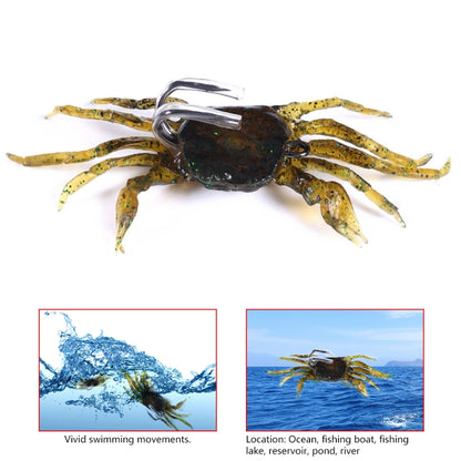 3 PIÈCES HENGJIA SO068 Leurre de pêche sur glace anti-accrochage, hameçon crabe submergé, 8cm 19g 1, 8cm 19g 2, 8cm 19g 3, 10cm 30g Orange, 10cm 30g Vert, 10cm 30g Gris