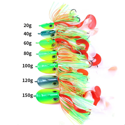 Hameçon plomb barbichette tête de poisson HENGJIA JIG, 20G, 40G, 60G, 80G, 100G, 120G, 150G
