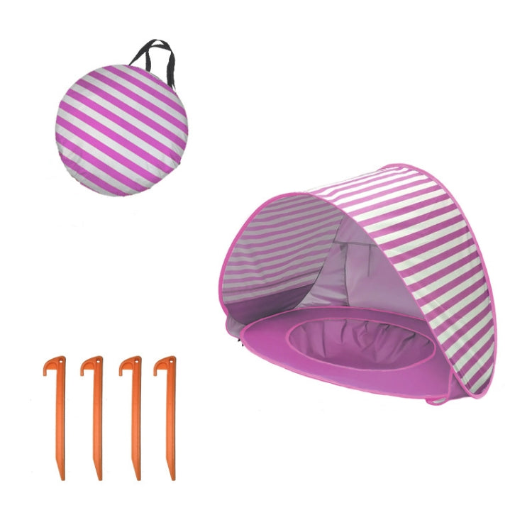 Baby Beach Tent With Pool Portable Foldable Sunshelter, Orange, Pink, Lake Green Stripe, Pink Stripe, Shark Gray, Shark Yellow, Whale Blue, Whale Pink