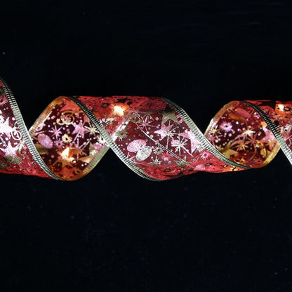 Christmas LED Lights Bronzing Double Ribbon String Lights, 1m, 2m, 4m, 5m, 10m, 20m