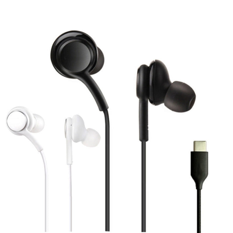 115 Type-C Digital Chip Wire-controlled Headphones, For Samsung  Note 10 (White)