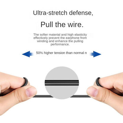 115 Type-C Digital Chip Wire-controlled Headphones, For Samsung  Note 10 (White)
