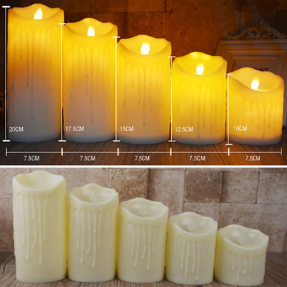 LED Electronic Candle Lights Halloween Christmas Decoration Props, Size:, 7.5x10cm, 7.5x12.5cm, 7.5x15cm, 7.5x17.5cm, 7.5x20cm