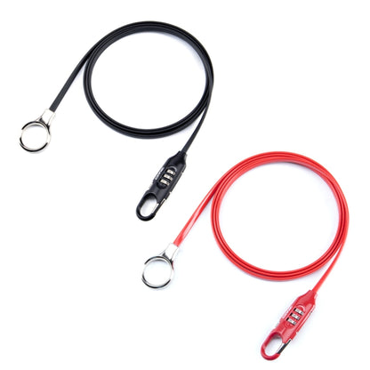 PL3001 Bicycle Mountain Bike Portable Anti-theft Password Cable Lock, Password Cable Lock(Black), Password Cable Lock(Red)