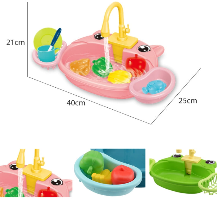 Children Kitchen Toys Electric Circulating Water Dishwasher, Panda, Yellow Duck, Yellow, Blue, Pink, Green, Giraffe, Dinosaur