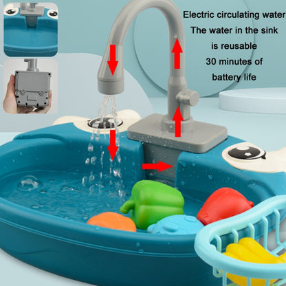 Children Kitchen Toys Electric Circulating Water Dishwasher, Panda, Yellow Duck, Yellow, Blue, Pink, Green, Giraffe, Dinosaur