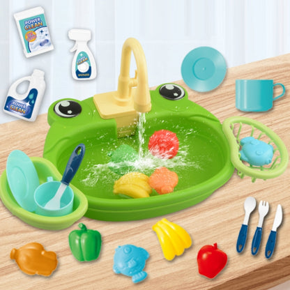 Children Kitchen Toys Electric Circulating Water Dishwasher, Panda, Yellow Duck, Yellow, Blue, Pink, Green, Giraffe, Dinosaur