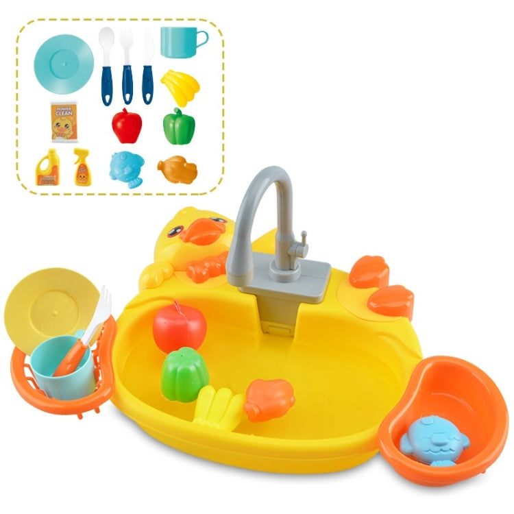 Children Kitchen Toys Electric Circulating Water Dishwasher, Panda, Yellow Duck, Yellow, Blue, Pink, Green, Giraffe, Dinosaur