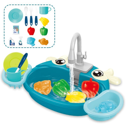 Children Kitchen Toys Electric Circulating Water Dishwasher, Panda, Yellow Duck, Yellow, Blue, Pink, Green, Giraffe, Dinosaur
