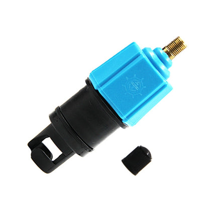 Pour adaptateur de valve de planche de surf kayak paddle, tête de conversion de pompe de voiture, bleu