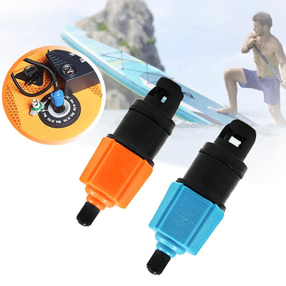 Pour adaptateur de valve de planche de surf kayak paddle, tête de conversion de pompe de voiture, bleu