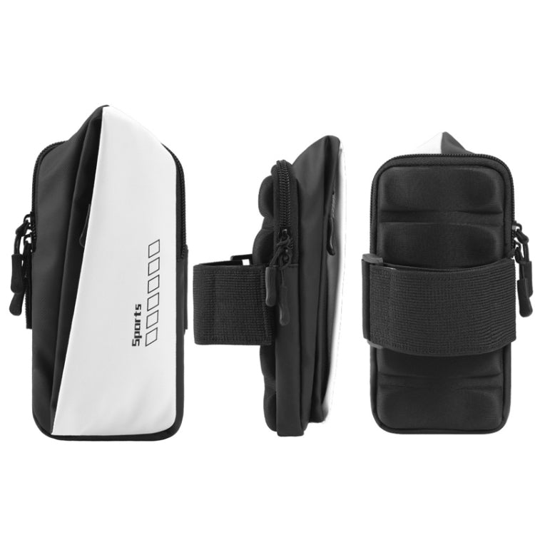 x3026 Running Waterproof Mobile Phone Arm Bag Outdoor Cycling Mobile Phone Bag, White, Black, Pink, Grey