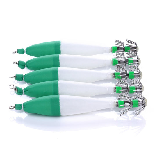 5 PCS / Bag HENGJIA SJ001 Luminous Explosion Squid Hook Deep Sea Fishing Fake Bait, SJ001 (4), SJ001 (5), SJ001 (1), SJ001 (2), SJ001 (3)