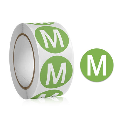 10 PCS Clothing Shoes & Hats Size Model Label Round Sticker, A-446, A-447, A-448, A-449, A-450, A-451, A-452, A-453, A-454, A-455, A-456, A-457, A-444, A-445