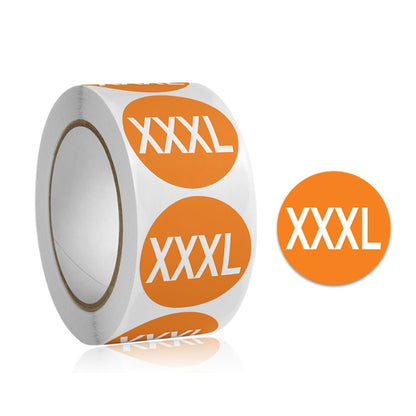 10 PCS Clothing Shoes & Hats Size Model Label Round Sticker, A-446, A-447, A-448, A-449, A-450, A-451, A-452, A-453, A-454, A-455, A-456, A-457, A-444, A-445