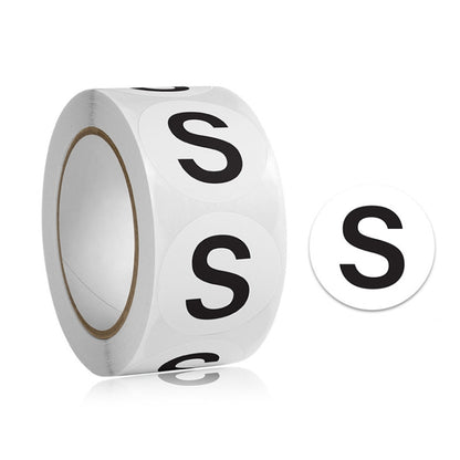 10 PCS Clothing Shoes & Hats Size Model Label Round Sticker, A-446, A-447, A-448, A-449, A-450, A-451, A-452, A-453, A-454, A-455, A-456, A-457, A-444, A-445